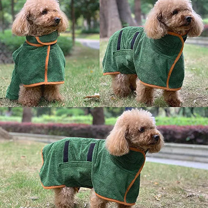 Ultra-Absorbent Quick-Dry Dog Bathrobe