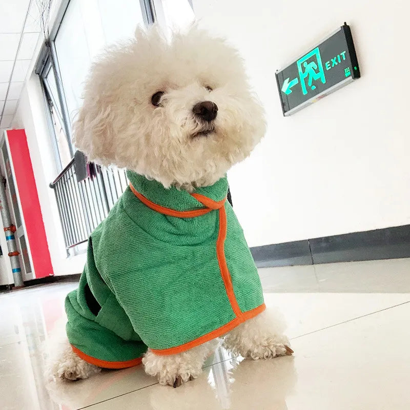 Ultra-Absorbent Quick-Dry Dog Bathrobe